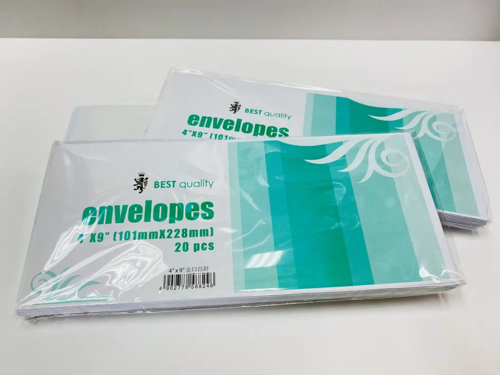 長信封(4“X9"/20個)企